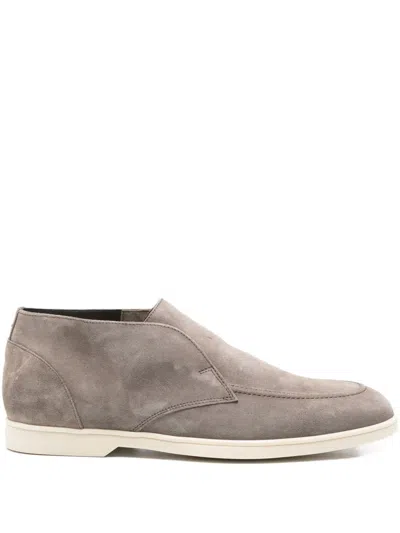 Doucal's Suede Boots In Gray