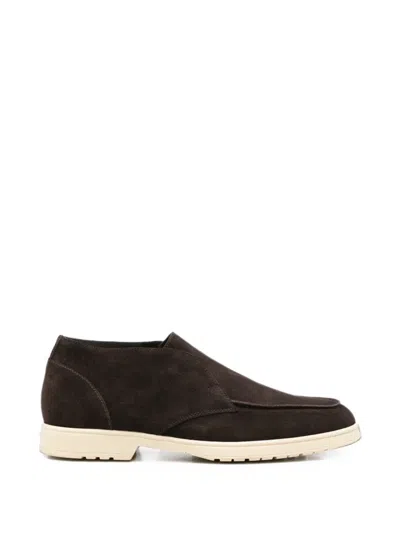 Doucal's Suede Desert Boots In Brown