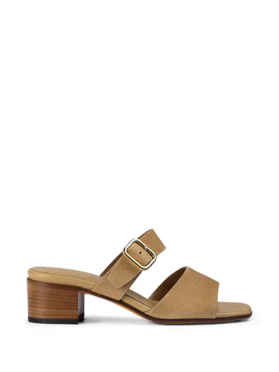 Doucal's Suede Double-strap Sandals In Brown