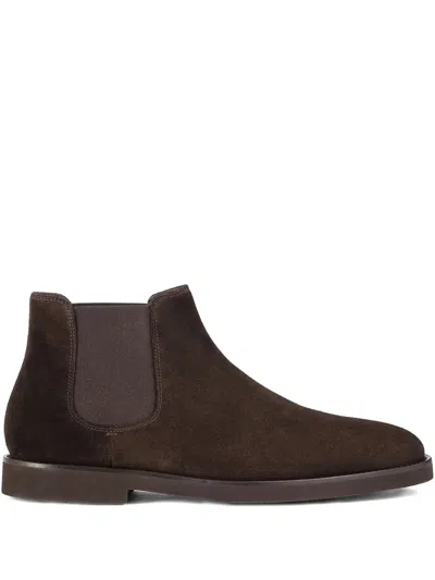 DOUCAL'S SUEDE ELASTIC-SIDED ANKLE BOOTS