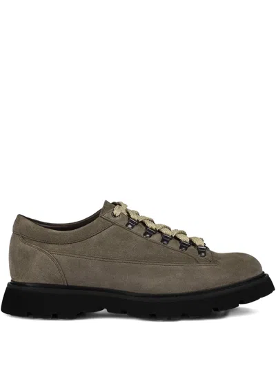 Doucal's Suede Lace-up Shoes In Brown