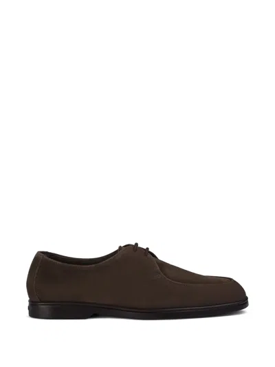 Doucal's Brogue Shoes Men Color Mahogany In Multi
