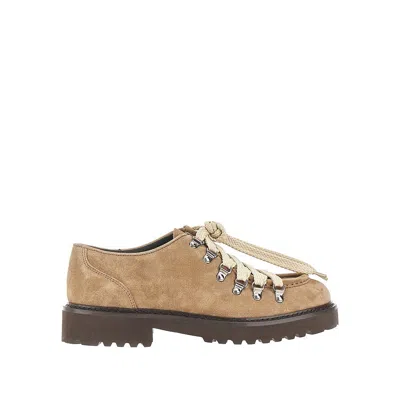 Doucal's Suede Leather Derby Shoes In Pattern