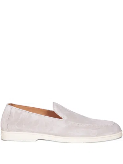 Doucal's Suede Loafers In Gray