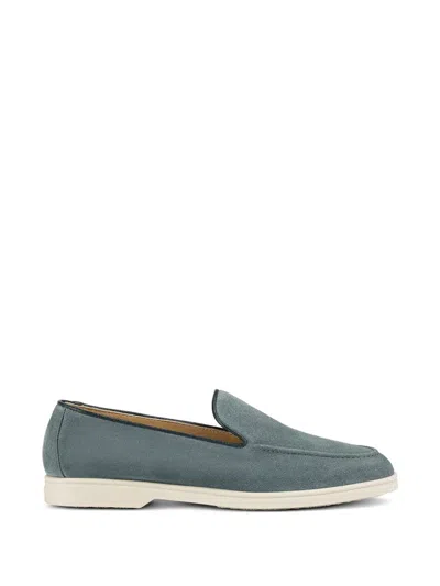 Doucal's Suede Loafers In Blue