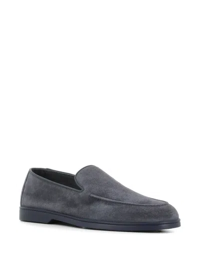 Doucal's Suede Loafers In Blue