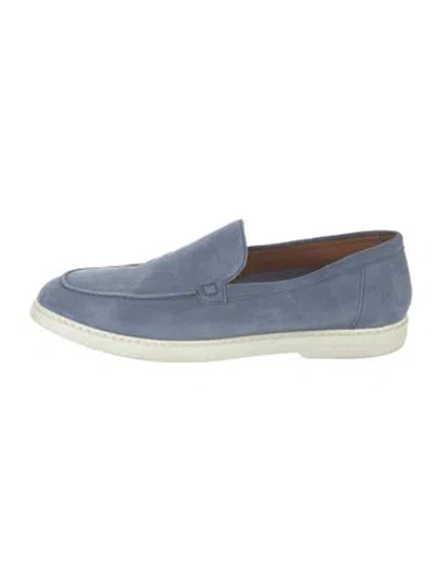 Pre-owned Doucal's Suede Loafers In Blue