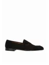 Doucal's Brown Suede Loafers With Timeless Elegance In Brown