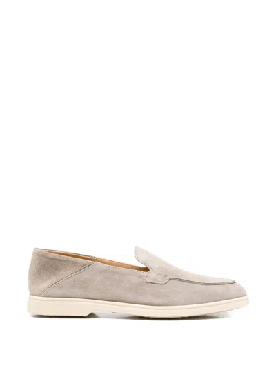 Doucal's Suede Loafers In Gray