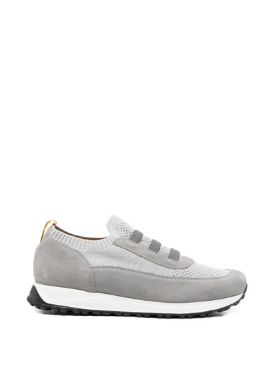 Doucal's Suede Panelled Sneakers In Multi