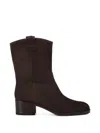 Doucal's Suede Pull-tab Boots In Multi