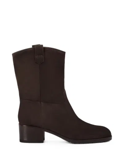 Doucal's Suede Pull-tab Boots In Multi