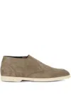 Doucal's Suede Slip-on Desert Boots In Brown