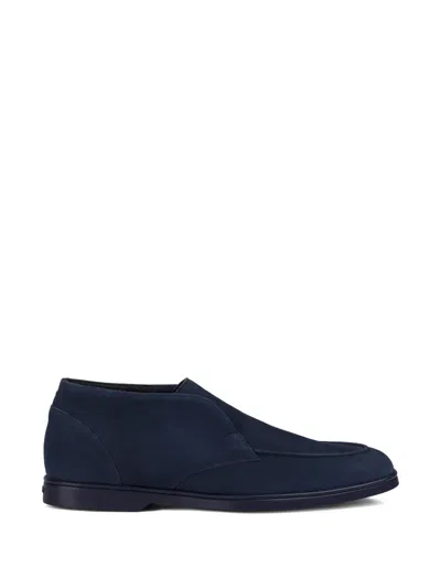 Doucal's Suede Slip-on Ankle Boots In Multi