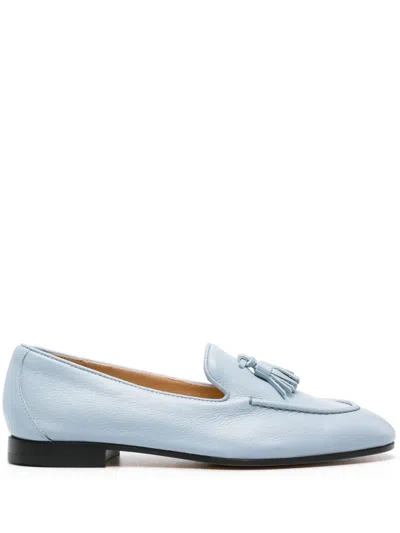 Doucal's Tassel-detail Leather Loafers In Blue