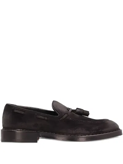 Doucal's Tassel-detail Suede Loafers In Brown