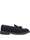 Doucal's Tassel-detailing Suede Loafers In Blue