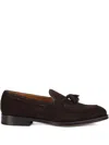 Doucal's Tassel-detailing Suede Loafers In Brown