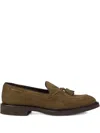 Doucal's Tassel-detailing Suede Loafers In Brown