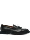 Doucal's Tassel Leather Loafers In Black