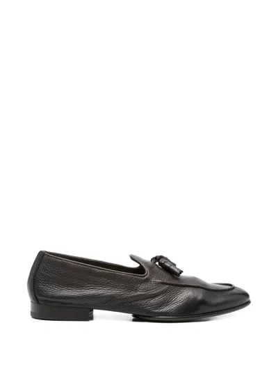 Doucal's Deer With Tassels Loafer In Brown