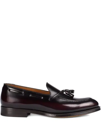 DOUCAL'S TASSEL LEATHER LOAFERS