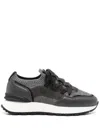 Doucal's Textured Black Trainers In Black