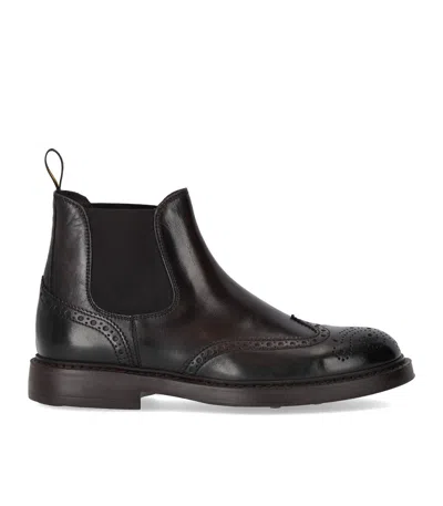 DOUCAL'S TRIUMPH DARK BROWN CHELSEA BOOT
