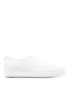 Doucal's White Leather Sneakers With Cushioned Insole In White