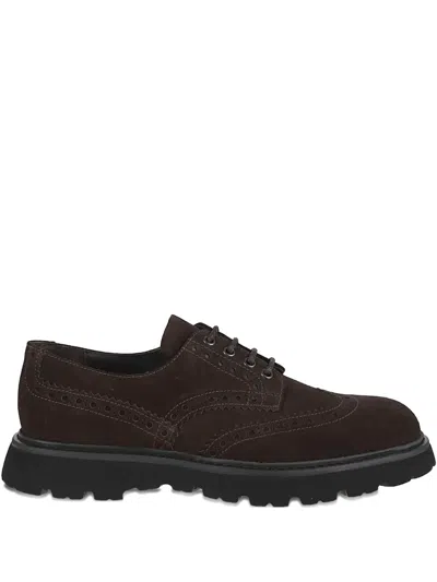 Doucal's Wingtip Derby Shoes In Multi