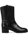 Doucal's Zip-up Leather Ankle Boots In Black