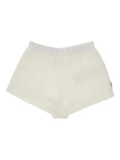 Doudou Et Compagnie Kids' Lace-embellished Shorts In White