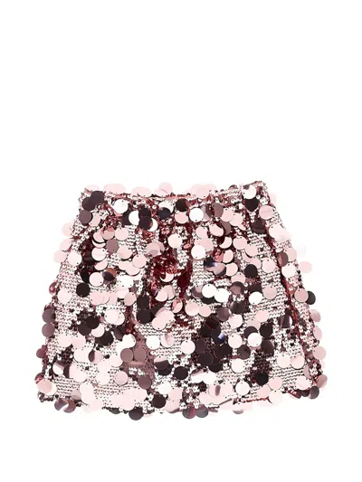 Doudou Et Compagnie Kids' Sequin-embellished Skirt In Pink
