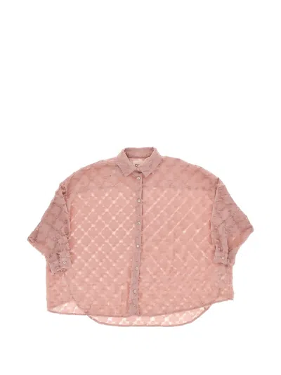 Doudou Et Compagnie Kids' Textured Shirt In Pink