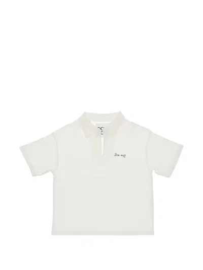 Doudou Et Compagnie Kids' V-neck T-shirt In Neutral