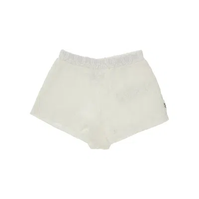 Doudou Poplin Shorts With Embroidery Kids In White