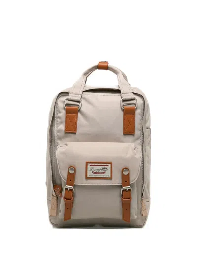 Doughnut Buckle-detail Backpack In White