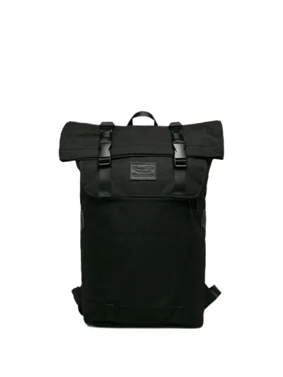 Doughnut Christopher Buckle-fastening Logo-patch Backpack In Orange