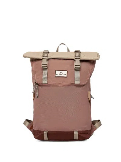 Doughnut Christopher Roll-top Buckle-fastening Backpack In White