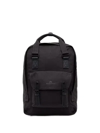 Doughnut Large Macaroon Meditative Darks Series Buckle-fastening Backpack In Black