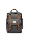 Doughnut Macaroon Buckled Backpack In Gray