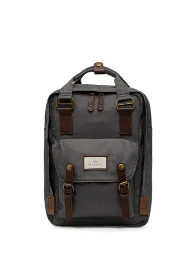 Doughnut Macaroon Buckled Backpack In Gray