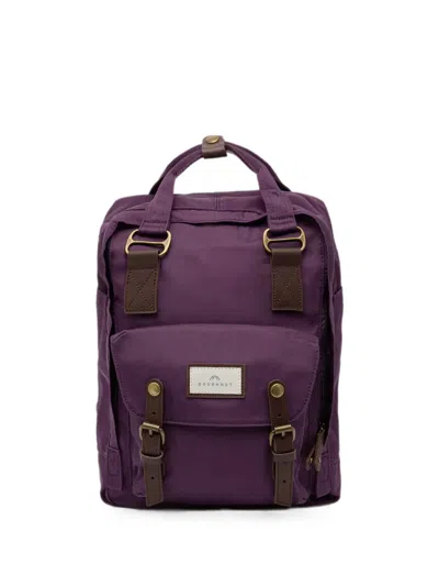 Doughnut Macaroon Buckled Backpack In Purple