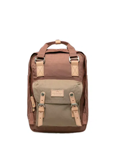 Doughnut Macaroon Buckle-detail Backpack In Brown