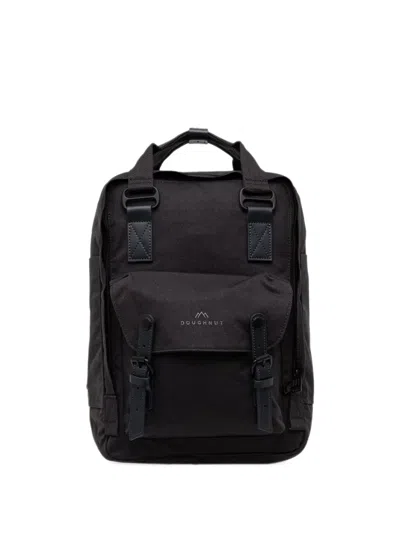 Doughnut Macaroon Meditative Darks Series Buckle-fastening Backpack In Black