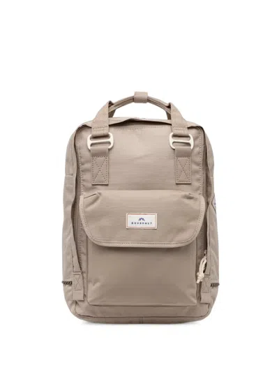 Doughnut Macaroon Minorstones Logo-patch Backpack In Neutrals