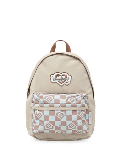 Doughnut Mini Logo-patch Backpack In Neutral