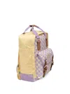 Doughnut Mini Macaroon Kaleido Checked Backpack In Orange