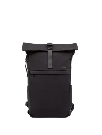 Doughnut Roll-top Buckle-fastening Backpack In Black