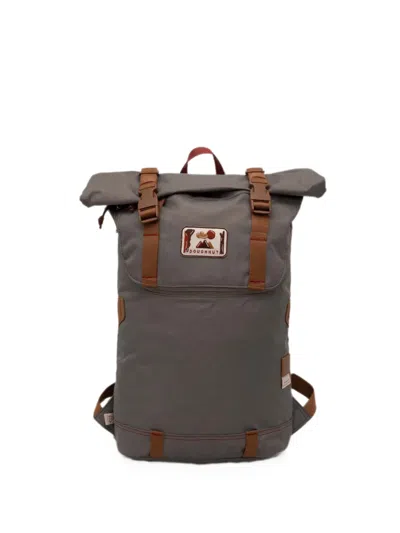 Doughnut Roll-top Buckle-fastening Backpack In Gray